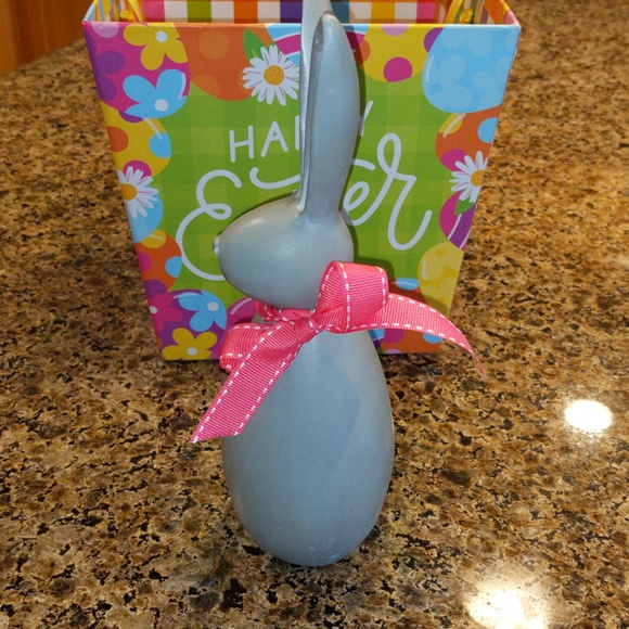 Bunny Figurine 10" Rabbit Decor Hare Spring Forest Animals Easter Gray Tall - Picture 7 of 8